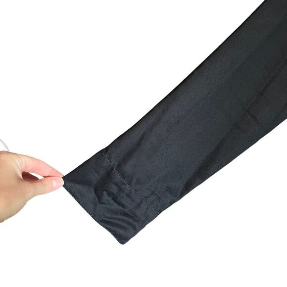 Hollister black drape belted coat. Size large - Picture 11 of 11